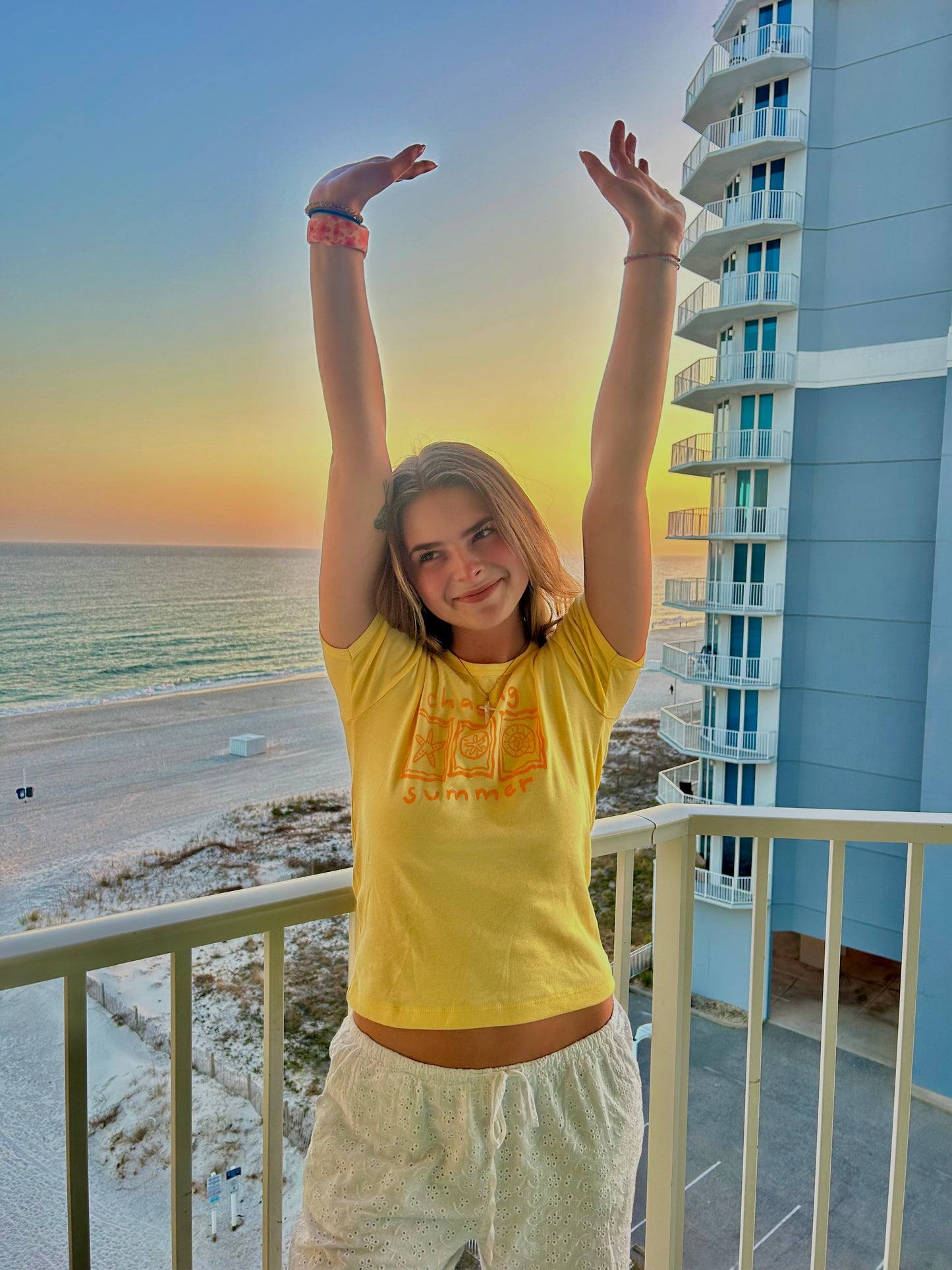 chasing summer baby tee