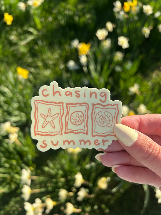 chasing summer sticker